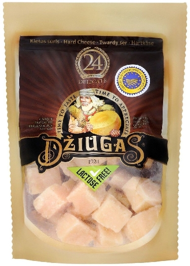 DZIUGAS Delicate hard cheese 24 months of maturation 40% 100g