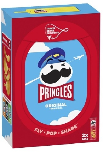 Pringles Original Travel Retail Exclusive Duo Packs 2 X 165G