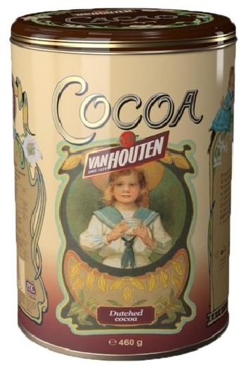 Van Houten Kakao in a decorative can 460g