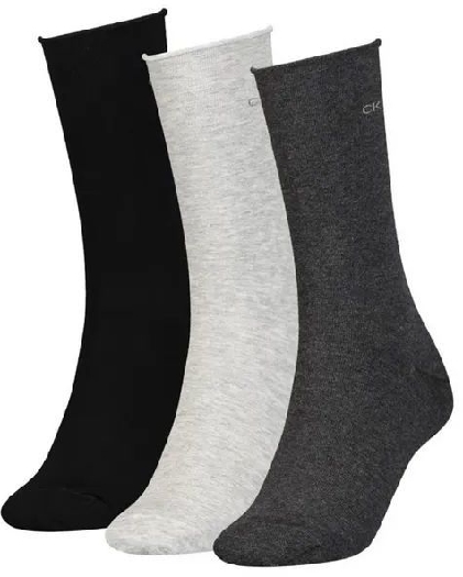 Calvin Klein 701218770 Women's Socks, 002, OS 3pairs