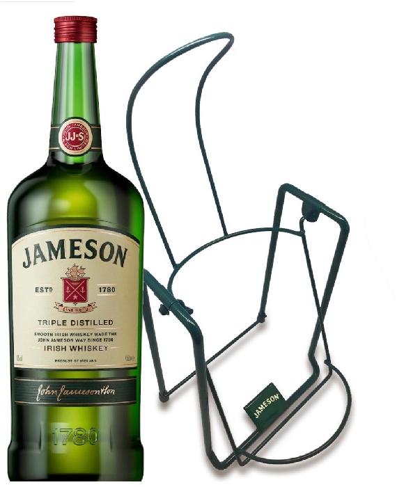 Jameson Triple Distilled Irish Whiskey 40% 4.5L with Cradle