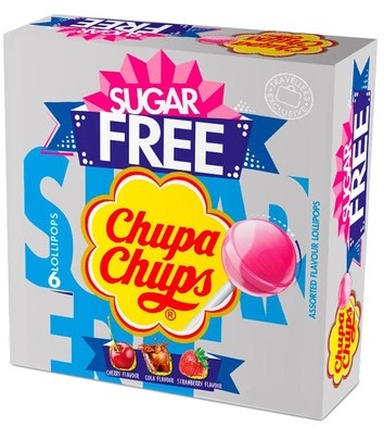 Chupa Chups Sugarfree lollipops with fruit flavours 8404679 66g Chupa Chups Sugarfree lollipops with fruit flavours 8404679 66g