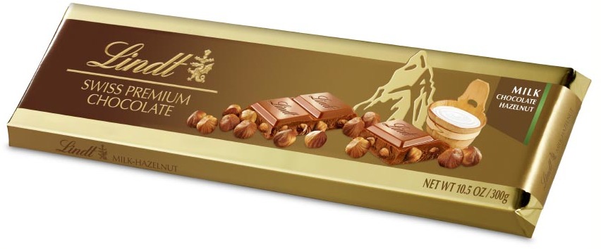 Lindt Gold Bar Milk Hazelnut 300g Lindt Gold Bar Milk Hazelnut 300g