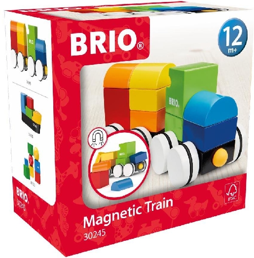 Brio new wooden magnetic train