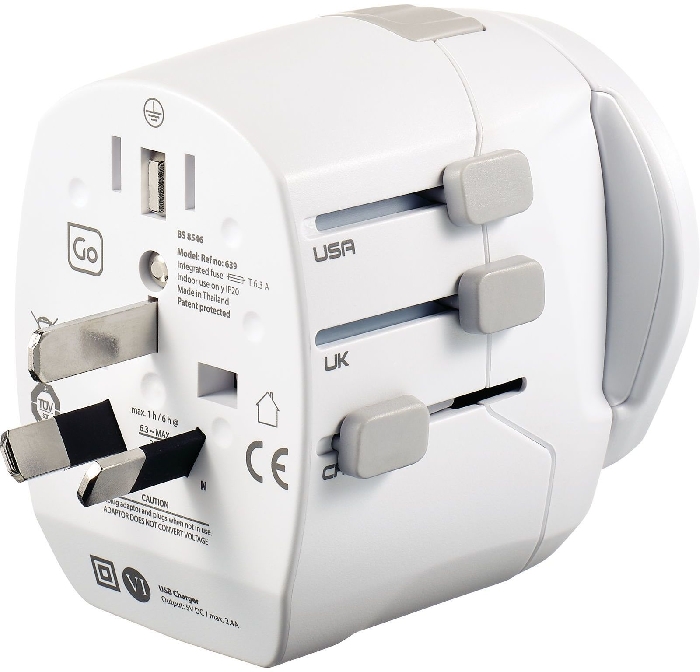 Design Go Travel 639 Go Adapter World To World With Usb 639