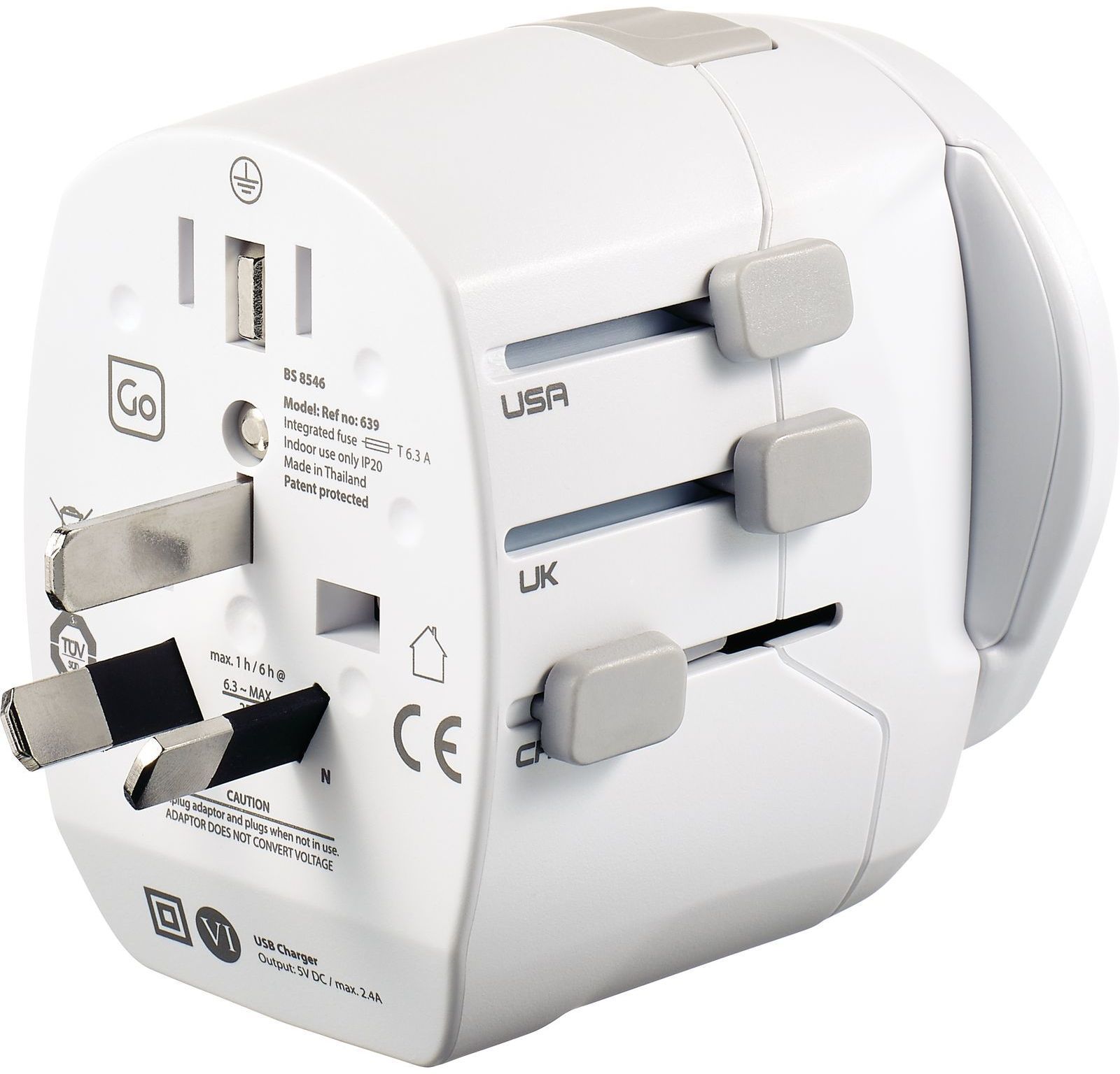Design Go Travel 639 Go Adapter World To World With Usb 639 Design Go Travel 639 Go Adapter World To World With Usb 639