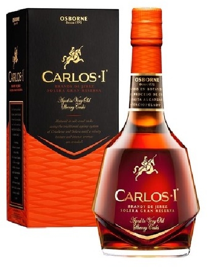 Osborne Carlos I Solera Gran Reserva gift box brandy 40% 1L