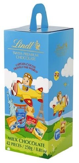 Captain Cocoa Easy-To-Carry Gift Box Filled With Lindt Napolitains 250g