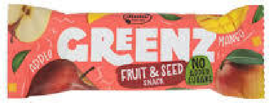 Rūta Fruit&seed snack ''Greenz Mango'' 30g