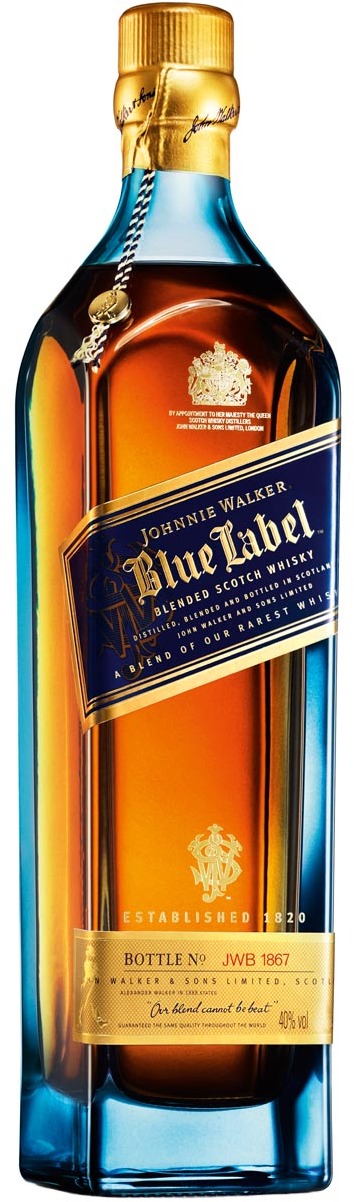 Johnnie Walker Blue Label Blended Scotch Whisky 40% 0.7L在免税地 