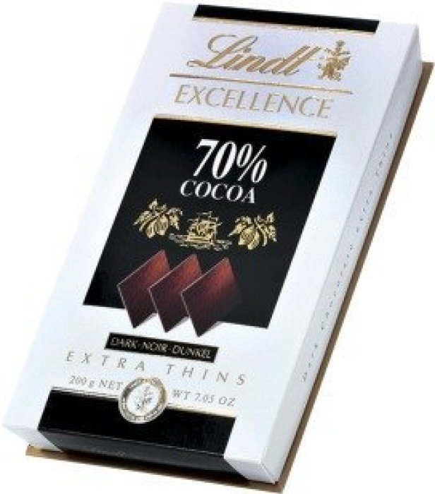 Lindt Excellence Dark Thins Chocolate 70% Cocoa 200g