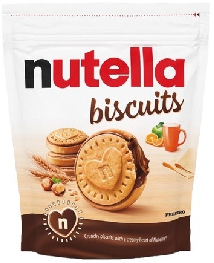 Biscuits crunchy cookies filled with creamy Nutella 10002 304g
