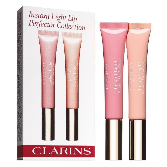 Clarins Instant Light Natural Lip Perfector Duo Travel Set