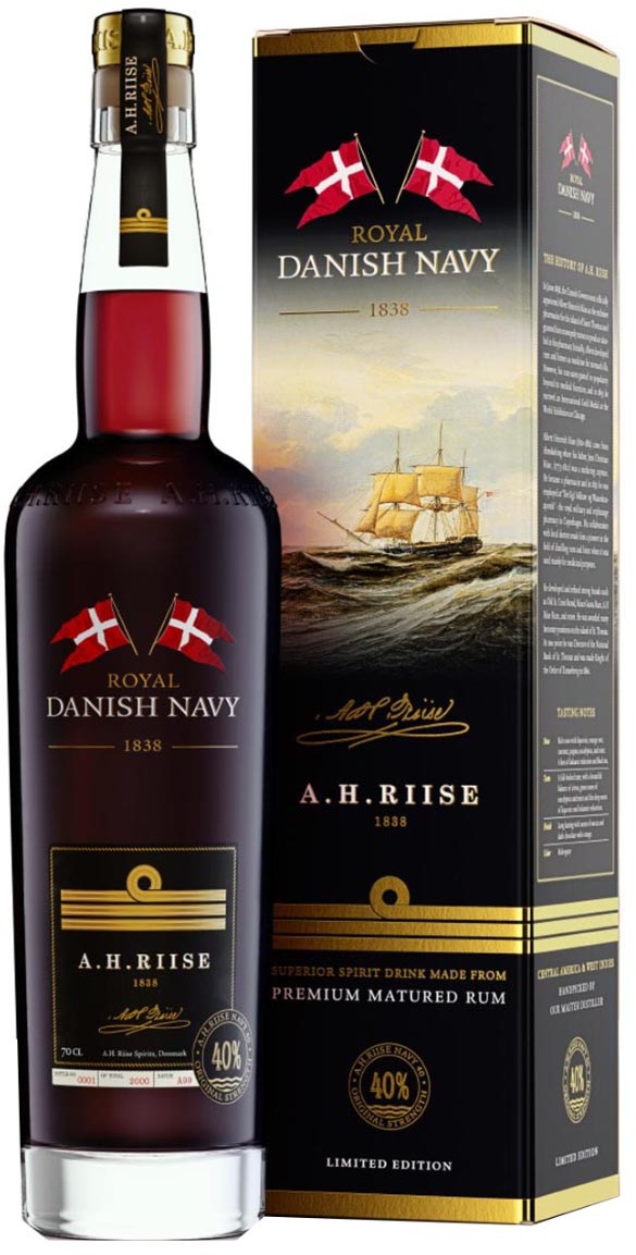 A.H. Riise Royal Danish Navy Rum 40% 0.7L A.H. Riise Royal Danish Navy Rum 40% 0.7L