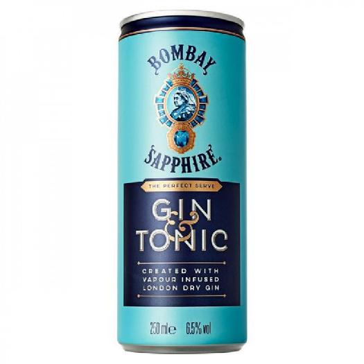 Bombay Sapphire Gin-Tonic 6,5% Can 250ml