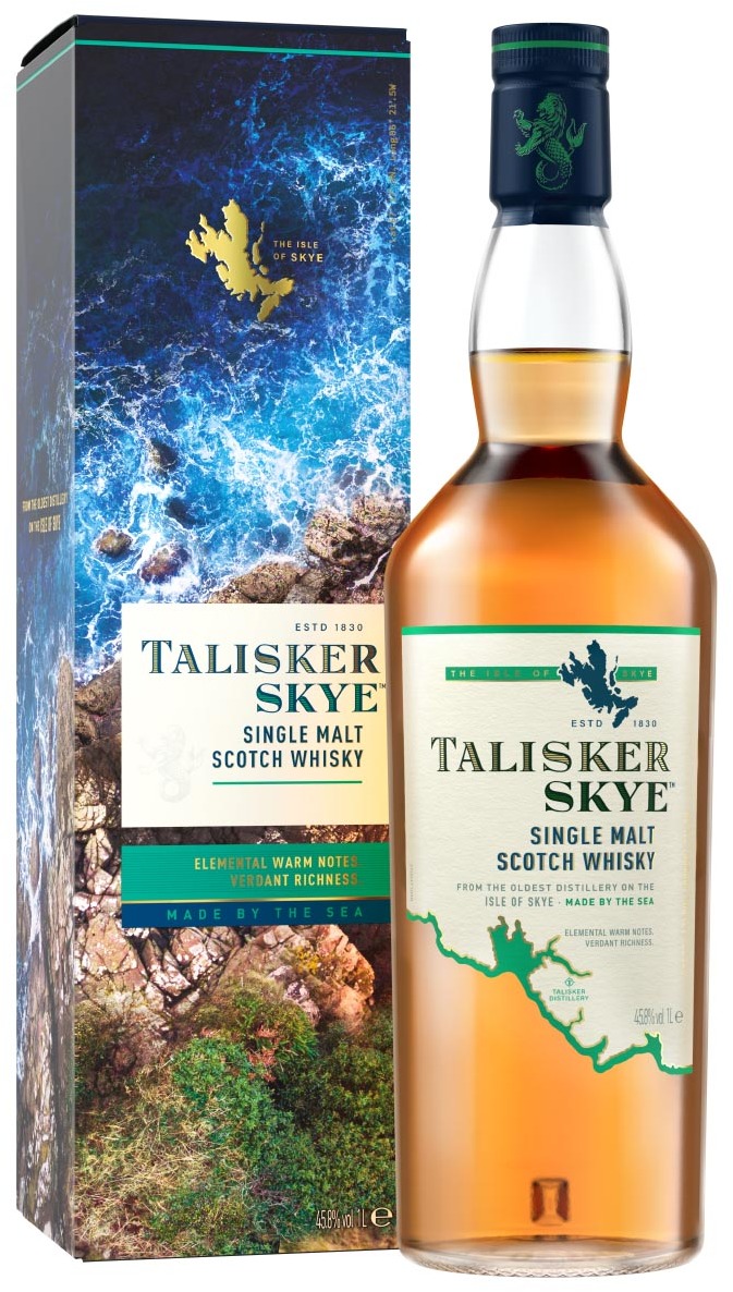 Talisker Skye Single Malt Scotch Whisky 45.8% 1L gift pack Talisker Skye Single Malt Scotch Whisky 45.8% 1L gift pack