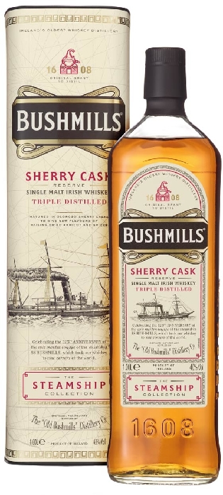 Bushmills Steamship Collection Sherry Cask Reserve Single Malt Irish Whiskey 40% 1L gift pack
