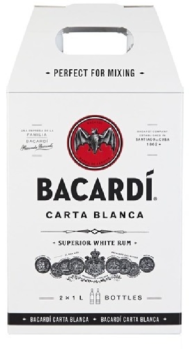 Bacardi Carta Blanca 37.5% 2x1L Twinpack 37.5% 2x1L