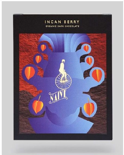 Naive Organic dark Chocolate - Equator Incan Berry 57g