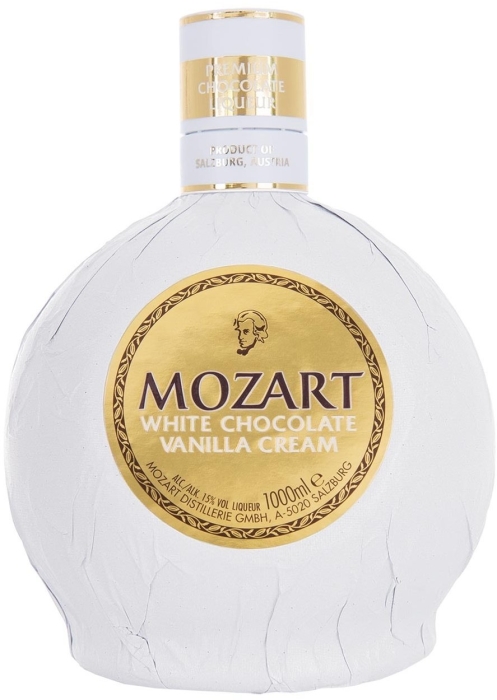 Mozart White Chocolate Vanilla Cream Liqueur 15% 1L