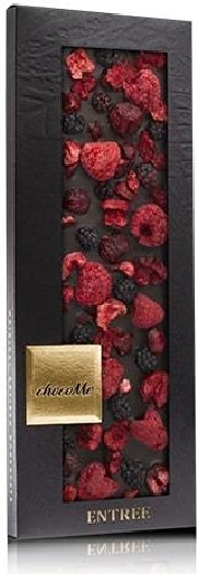 ChocoMe Dark chocolate 66% with blackberry, raspberry and sour cherry pieces G102 110g