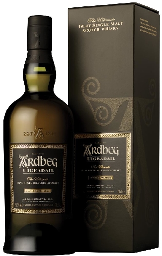Ardbeg Uigeadail Islay Single Malt Scotch Whisky 54.2% 0.7L gift pack