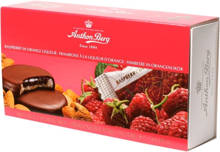 Anthon Berg Rasberry in Orange Liqueur Chocolates 220g