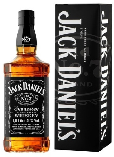 Jack Daniels Black Label Tin 40% Tin 1L