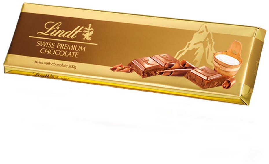 Lindt Gold Milk Chocolate 300g in duty-free at airport Boryspil