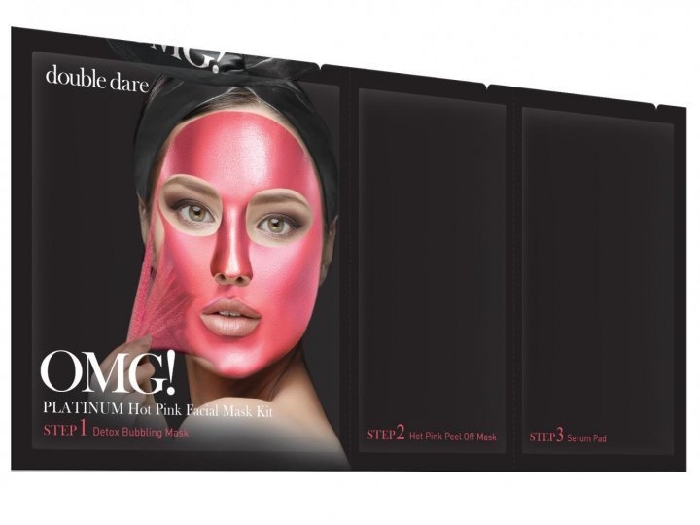OMG Double Dare-Mask Glow and Smooth tone, Bright pink 31g