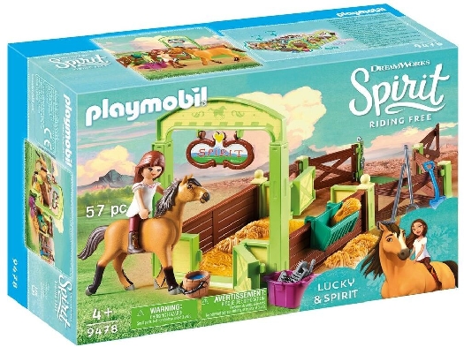 Playmobil 9478 Lucky&Spirit with Horse Stall