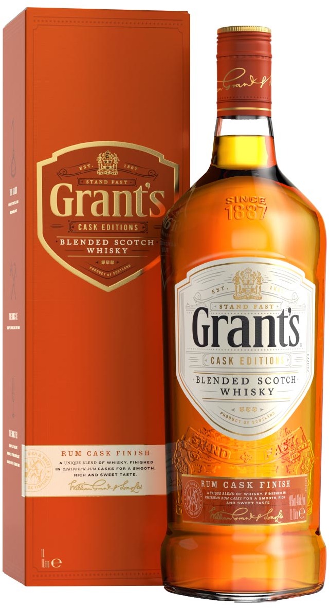 Grant's Rum Cask Finish 40% 1L Grant's Rum Cask Finish 40% 1L