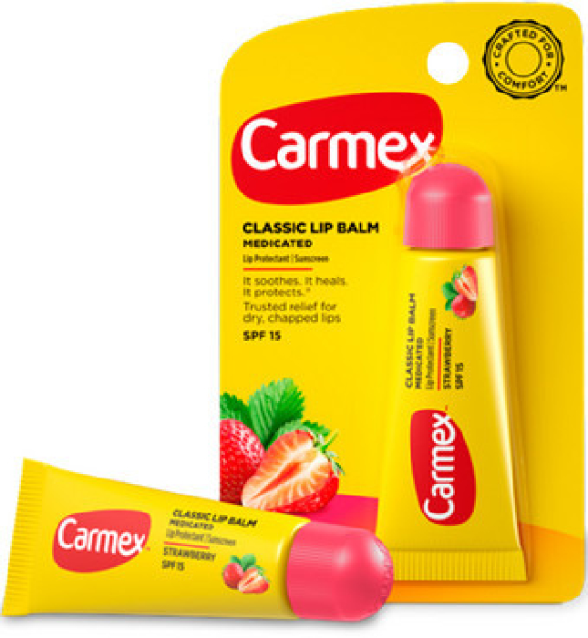 Carmex Lip Balm Tube Strawberry 10g