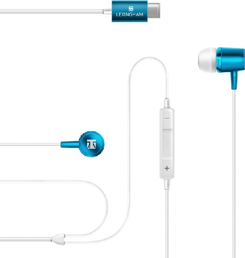 Lexingham 5241 Pro – USB-C Earphones – Blue