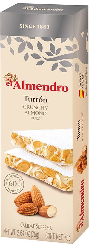 El Almendro Crunchy almond turron 75g El Almendro Crunchy almond turron 75g