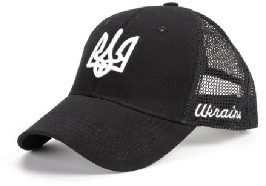 Ethnoservice Cap with the national emblem "Black" mesh