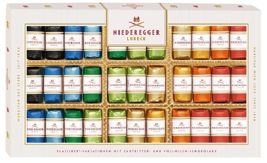 Niederegger Marzipan classic variations in dark chocolate 100348 400g