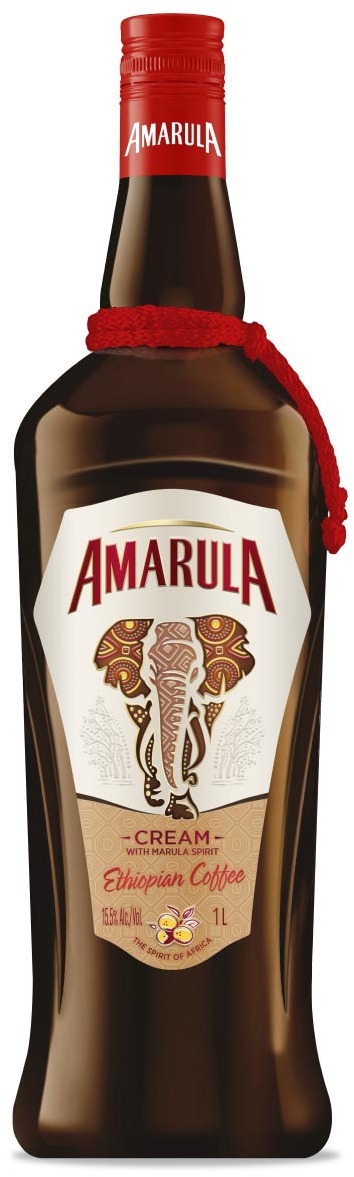 Amarula Ethiopian Coffee 15.5% Cream Liqueur 1L in duty-free at airport  Vilnius