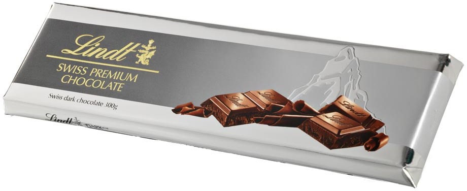 Lindt Silver Bar Dark 300g Lindt Silver Bar Dark 300g