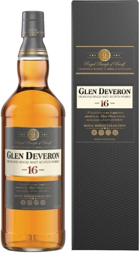 Glen Deveron Highland Single Malt Scotch Whisky 16y 40% 1L gift pack