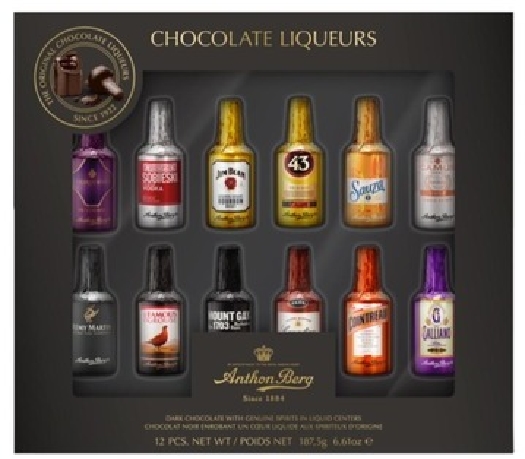 Anthon Berg 819340 Chocolate Liqueurs 12pcs. 187g
