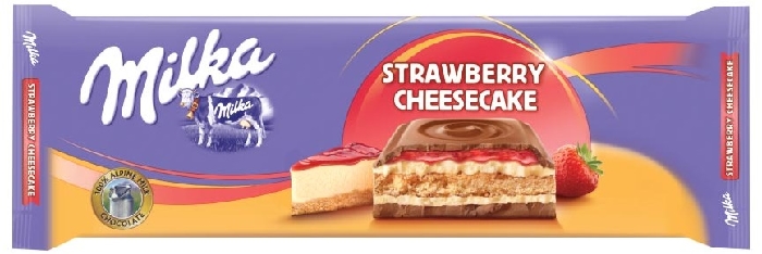 Milka Strawberry Cheesecake Tablet 300g