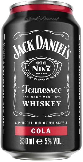 Jack Daniel's Premixed Black Label No.7 Whiskey&Cola 0.33L