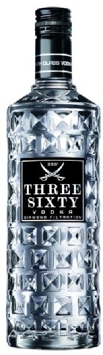 360 Three Sixty Vodka 37.5% 1L
