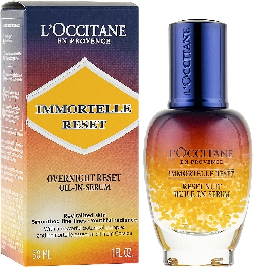 L'Occitane en Provence Immortele Overnight Reset Serum for the face 27OR030I21 30 ml