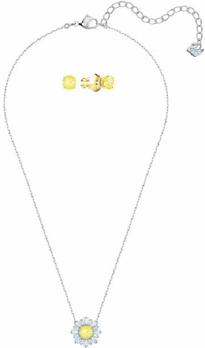 Swarovski Sunshine Set, White, Mixed Plating