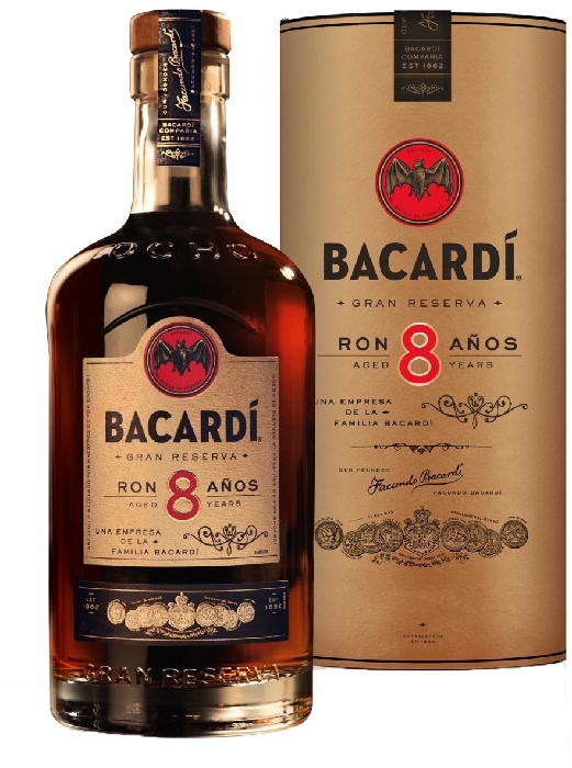 Bacardi Reserva Ocho Rum 40% 1L