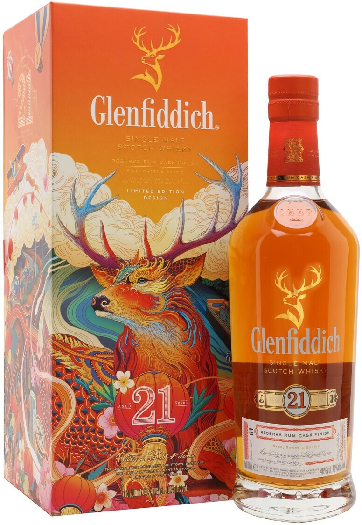 Glenfiddich Gran Reserve Limited Edition Speyside Single Malt Scotch Whisky 21y 43.2% 0.7L gift pack