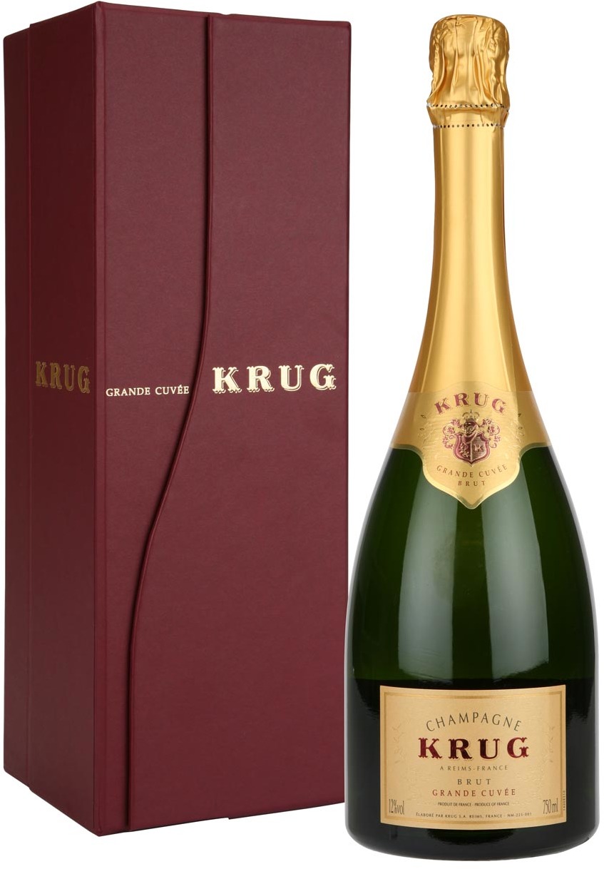 Krug Grand Cuvée, Sparkling Wine 12./5% brut, white, giftbox (France) 0,75l Krug Grand Cuvée, Sparkling Wine 12./5% brut, white, giftbox (France) 0,75l