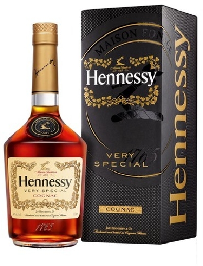 Hennessy VS Cognac 40% 1L gift pack